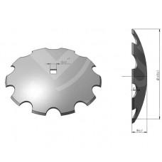 Диск Kuhn Гладкий 610 мм